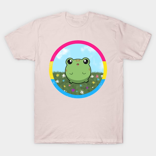 Pride Froggo (Pansexual) T-Shirt by GummiFrogArt